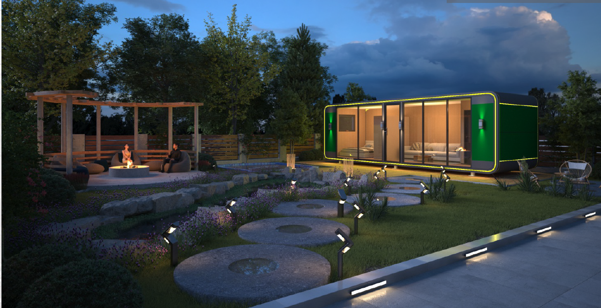 luxury small room villa modular prefabricated prefab apple cabin container house